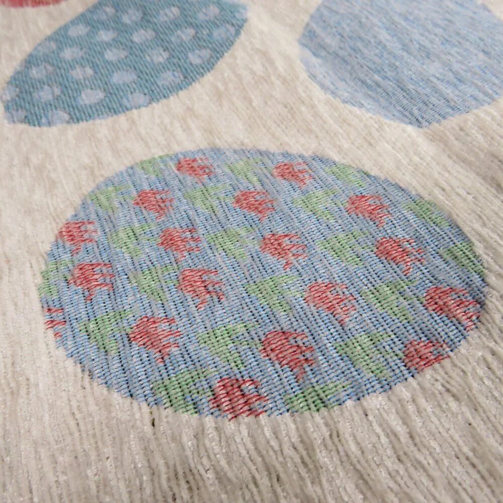 Easter Spring White with Eggs 13x72 in 6 ft Table Runner